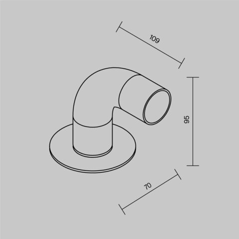 Ландшафтный светодиодный светильник Maytoni Sleek O477FL-L2GF3K1