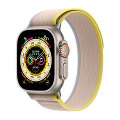 Умные часы Apple Watch Ultra GPS + Cellular, 49mm, Trail Loop S/M, Yellow/Beige (Желтый / Бежевый)