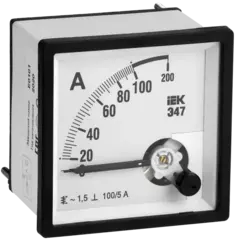 Амперметр Э47 100/5А кл. точн. 1,5 96х96мм IPA20-6-0100-E