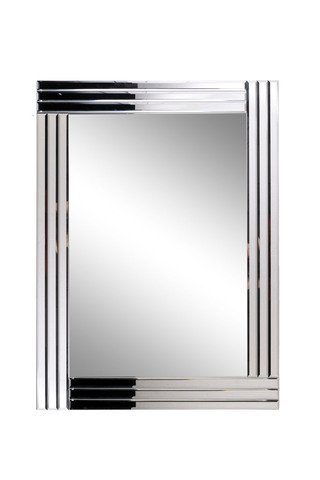 Зеркало декоративное 60x80см Garda Decor в геометричной зеркальной раме