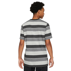 Теннисная футболка Nike Court Embedded Stripes Tee M - black
