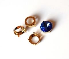 Оправа для риволи 14мм цвет золото. Swarovski 1122