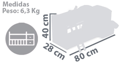 DeCuevas Кроватка для куклы двухъярусная серии Мария, 80 см (54323)