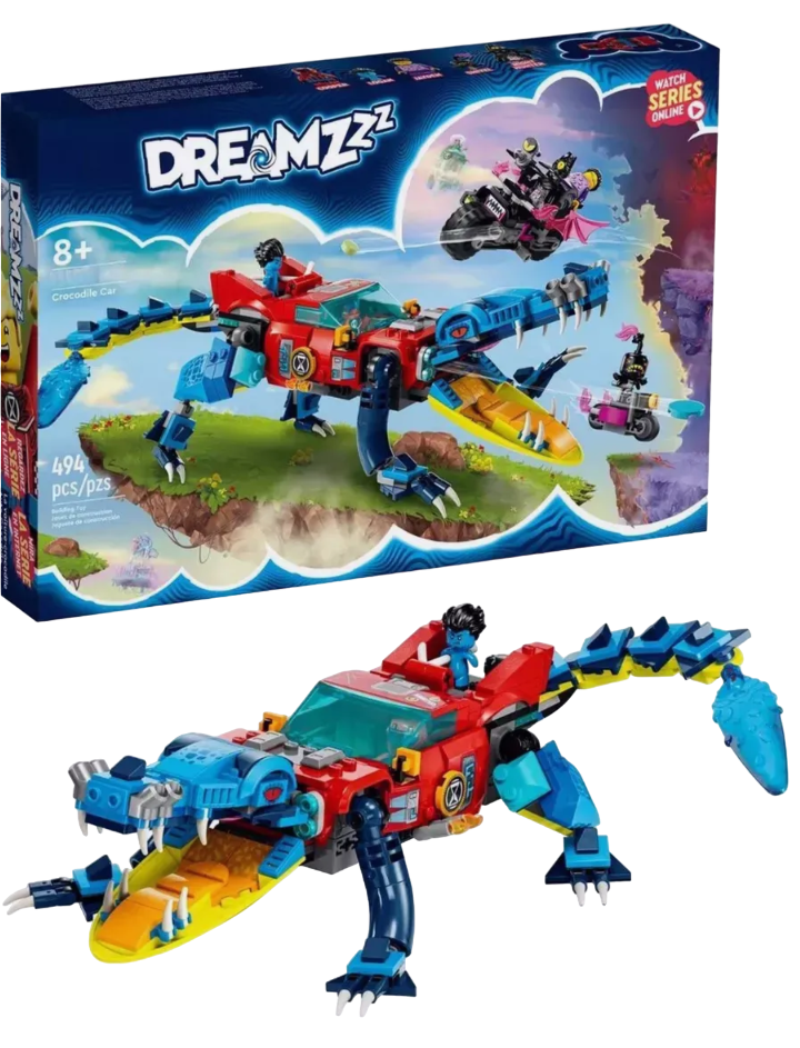 Конструктор DREAMZzz "Автомобиль-крокодил 2в1", 494 дет.
