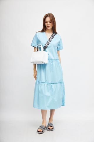 Marc Cain Sports Платье -макси хлопковое свободного кроя. Технология Garment Dyed