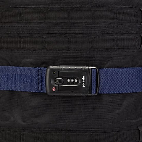 Картинка замок багажный Pacsafe Strapsafe 100 синий - 3