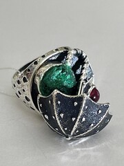 Зонтик (кольцо из серебра)