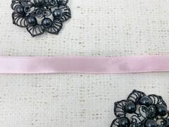 Лента атласная, ш. 1,2 см, светло-розовый