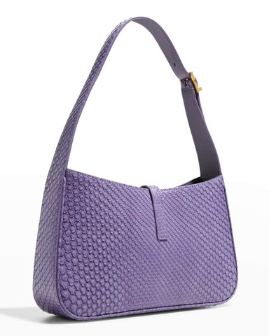 Сумка Saint Laurent Le 5 à 7 Hobo из кожи питона