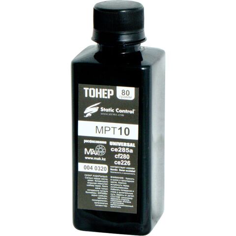 Тонер черный Static Control©  MPT10.80g (CE285A/CF283A) упаковка 80г, расфасовано компанией МАК - купить в компании MAKtorg