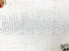 Кружево плетеное, ш. 5 см, молочный