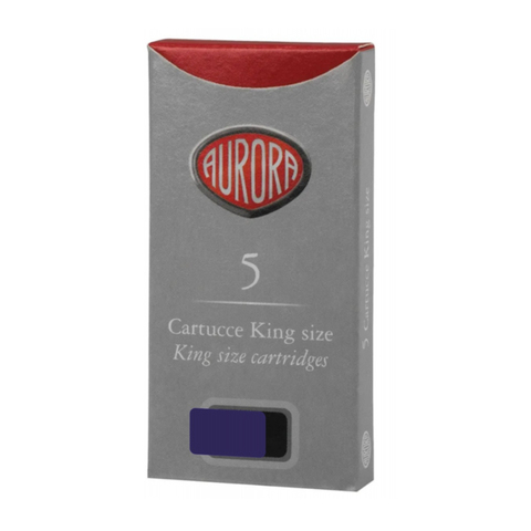Картридж с чернилами для перьевой ручки Aurora blue black, упаковка из 5 шт.