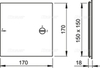 Дверца для ванной под плитку 150 × 150, белая, арт. AVD001 AlcaPlast