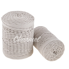 Ivory polyester cord 4 mm