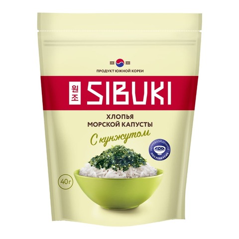 Хлопья морской капусты с кунжутом, СИБУКИ / SIBUKI / 40 г