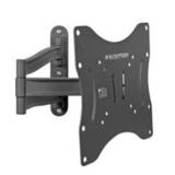 Кронштейн Kromax TECHNO-3 черный для TV 15"-40", настенный наклонно-поворотный, max VESA 200x200, от стены 60-370мм, наклон +8-15°, поворот 180°, вращение ±5°, нагрузка до 20 кг