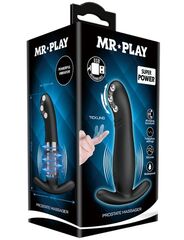 Черный вибромассажёр простаты Mr.Play - 12,7 см. - 