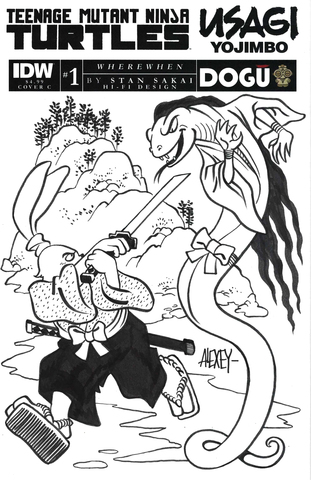 Teenage Mutant Ninja Turtles Usagi Yojimbo WhereWhen #1 (Cover 28oi C)
