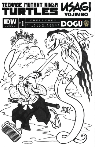 Teenage Mutant Ninja Turtles Usagi Yojimbo WhereWhen #1 (Cover 28oi C) (Алексей Горбут)