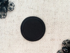 Термоаппликация, d 4,3 см, чёрный