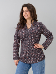 Блузка БЛ-22/серый-терракответочка