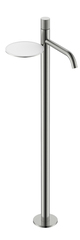 Boheme 120-NB.4 Смеситель STICK напольный для умыв. Nikel Brush с ручкой SPIRALE фото