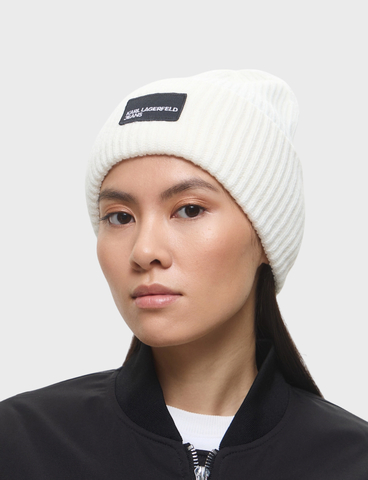 Шапка KARL LAGERFELD JEANS Patch Long Beanie