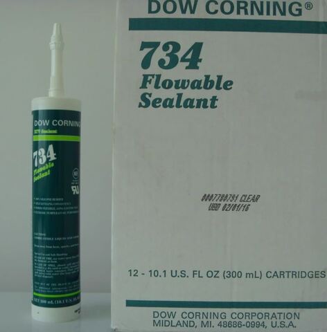 DOWSIL 734 (Dow Corning 734) - текучий герметик с ацетоксильным типом отверждения - 300 мл