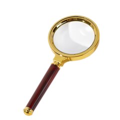 
          Лупа Alingar, 70 мм, 5-тикратное увеличение, пластиковый обод, пластиковый держатель, картонная упаковка