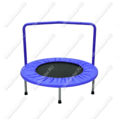 Каркасный батут с П-образной ручкой, диаметр 3 фт, синий