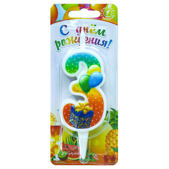 Свеча-цифра тортовая 