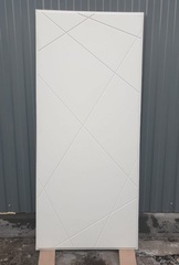 Входная металлическая дверь Бункер BN-15 Веллюто кофе / ФЛ-291 Белый софт