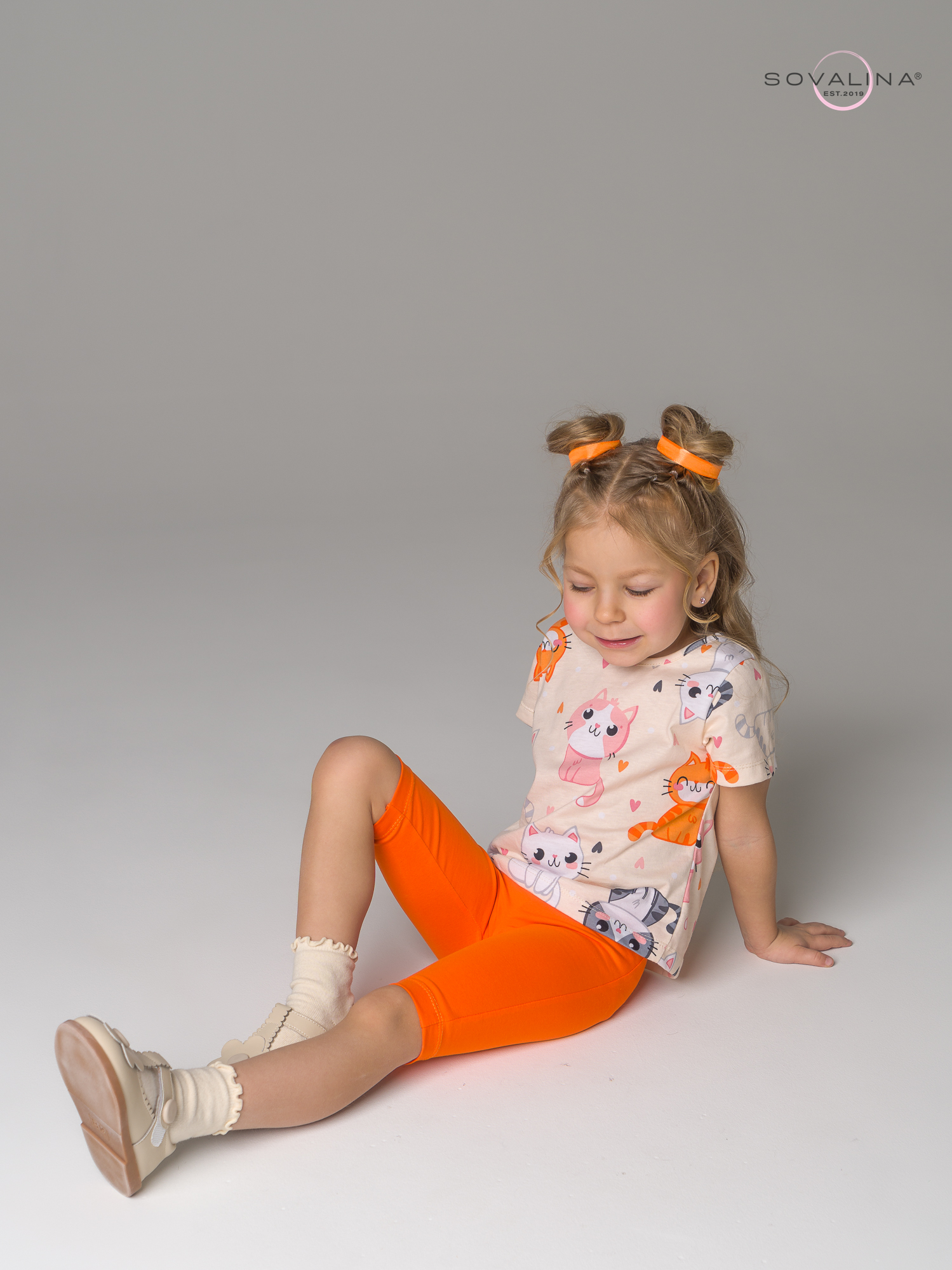 Костюм Актив солнечные котики-оранжевый