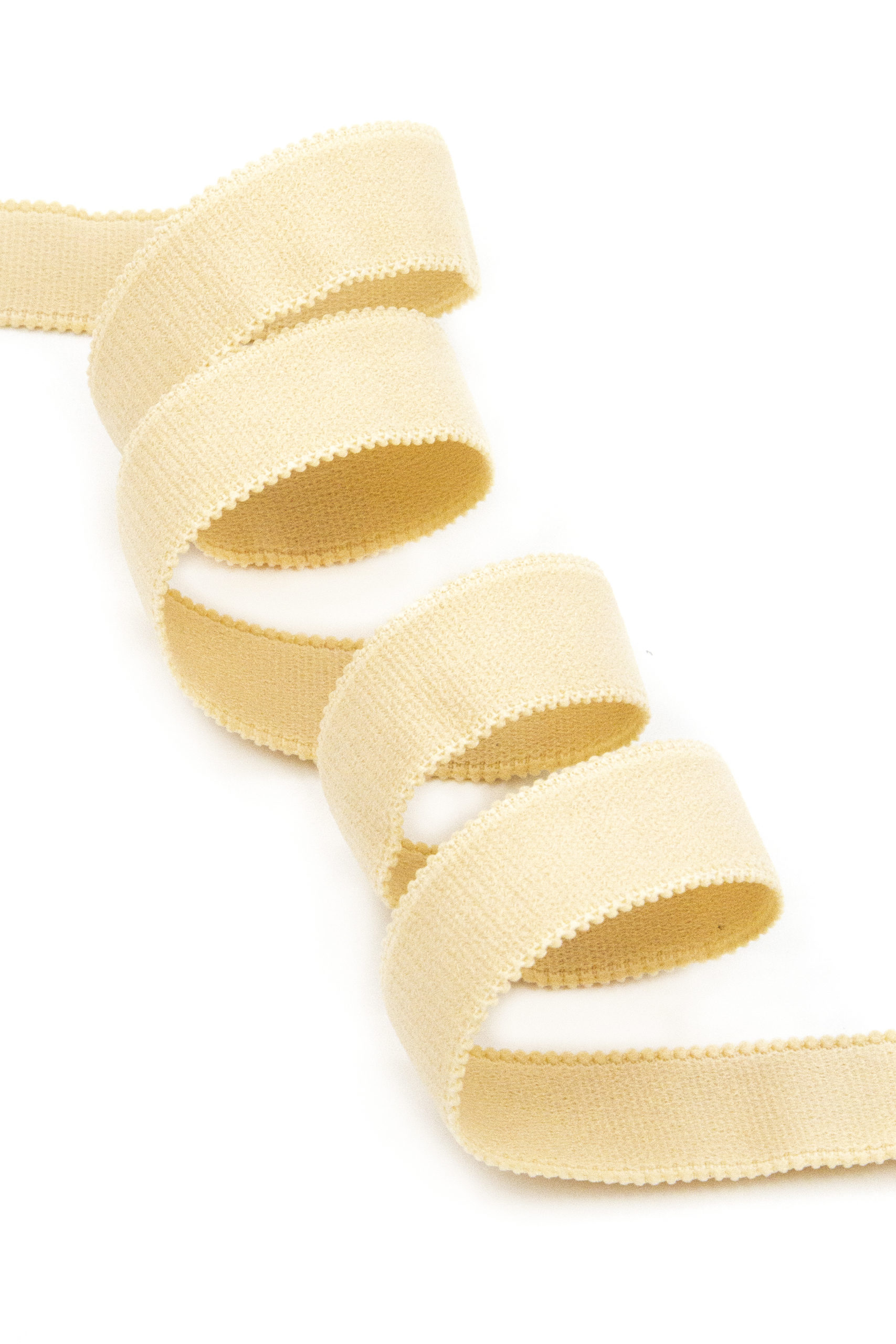 Резинка бретелечная широкая бежевая матовая 20 мм без учета фестона