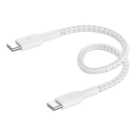 Кабель Belkin BoostCharge 60W USB-C To USB-C 2.0 плетеный Cable, 0,15м, белый