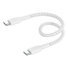 Кабель Belkin BoostCharge 60W USB-C To USB-C 2.0 плетеный Cable, 0,15м, белый