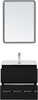 Aquanet 344744 Тумба с раковиной Вега 2.0 60 2 ящ. цв.черный (раковина Ирис) (344744)
