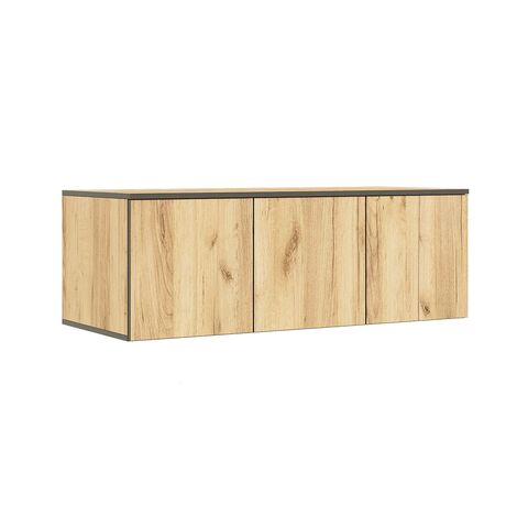 Норд Антресоль к шкафу (1200) (Дуб крафт (КРОМКА ВЕНГЕ))