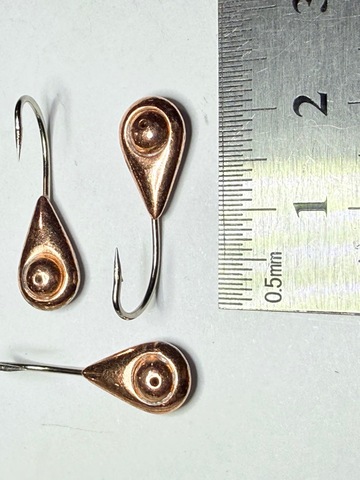 Мормышка Mustad тип 165 цв: медь (1,7гр. d-7,5х13мм)
