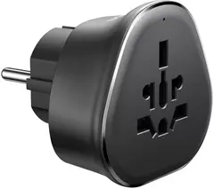 Сетевой адаптер для путешествий UGREEN S500 (95050) Universal Travel Adapter with Schuko Plug,  серый космос