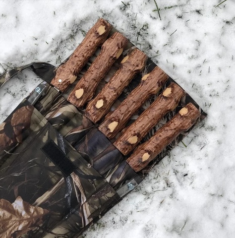 Набор шампуров Пенёк в чехле "Лес"