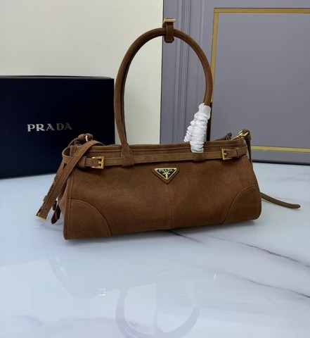 Сумка Prada Bonnie средняя замшевая