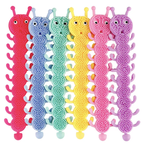 Антистресс Тянучка Гусеница 19см*4см, цвет микс, в уп 50шт. цена за шт.