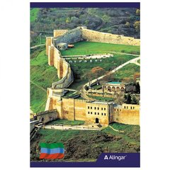 
          Блокнот А6, гребень, Alingar, мелованный картон, 60 л., клетка, "Крепость Нарын-кала. Дербент."