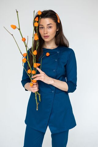 Блуза женская м272 toray стретч opal blue