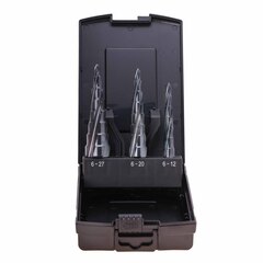 Набор ступенчатых сверл 6-12/6-20/6-27мм UltimateCUT HSS RUnaTEC Ruko 101087PRO