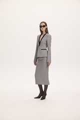 Юбка гусиные лапки карандаш миди