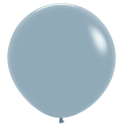 Большой шар голубой ретро, пастель, 61 см