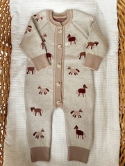 7055-325 Комбинезон вязаный (лошадки)