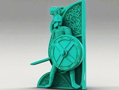 Силиконовый молд 1103 Воин малый левый